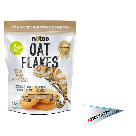 Natoo-OAT FLAKES - FIOCCHI D'AVENA (Conf. 1 kg)  1kg Biscotto  